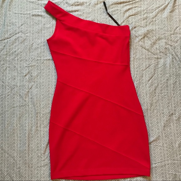 G by Guess Dresses & Skirts - G by Guess One Shoulder Red Dress